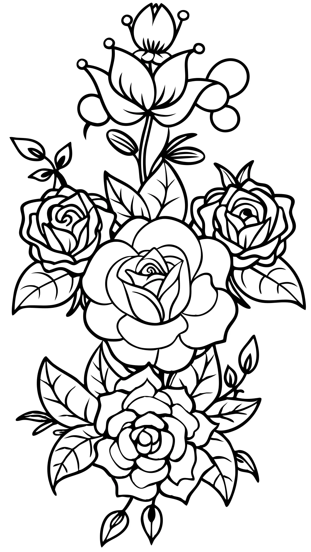 coloriages adultes avec des fleurs